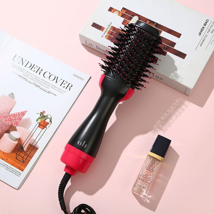 3-in-1 Hair Dryer Brush — Straightener, Curler & Volumizer