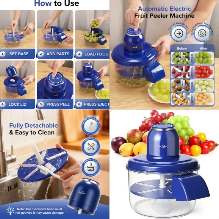 Automatic Vegetable Peeler, Portable Garlic Peeler, Rechargeable Vegetable And Fruit Peeler Stop Peeling Manually